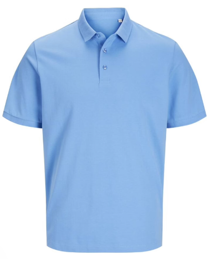 Polo Organic Azure Blue XLarge (7556)