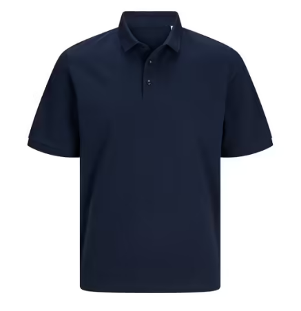 Navy Unisex Organic Cotton Polo X-Large 