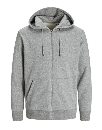 Sweat Hoodie with Zip Grey Small 