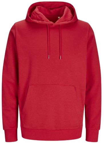 Sweat Hoodie w/drawstring Red Large 