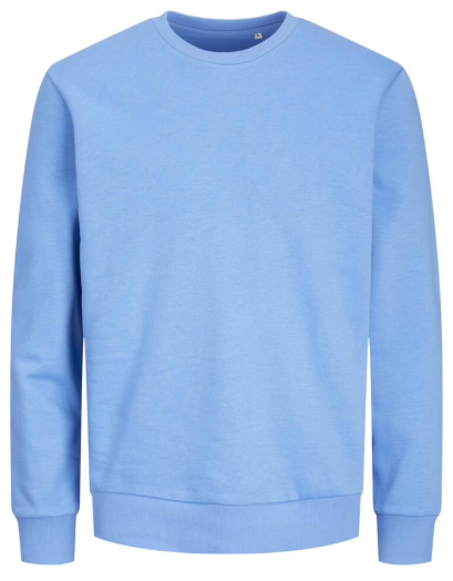 Sweater Crew Neck Azure Blue Large